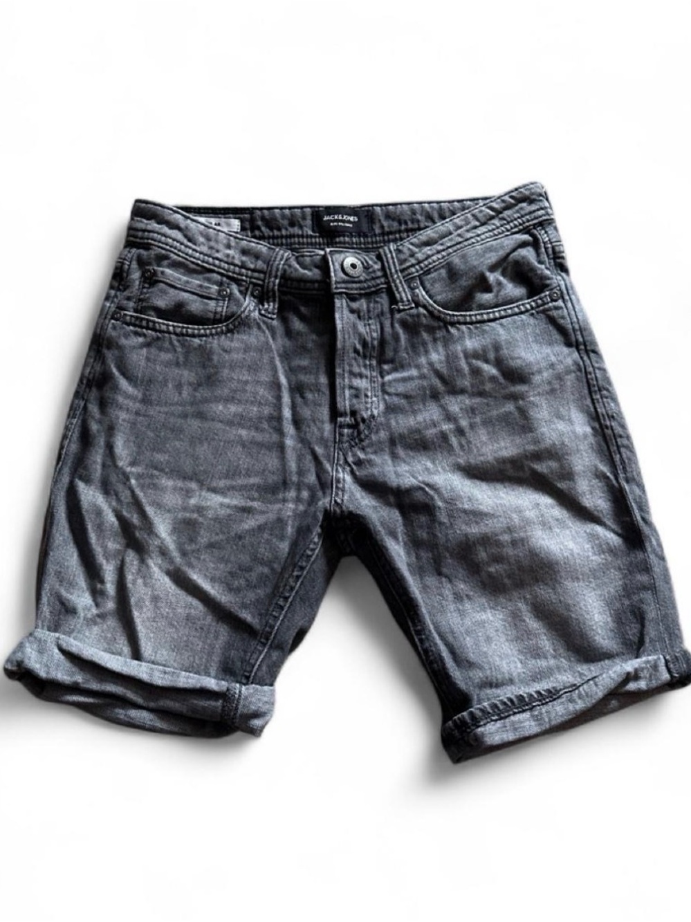 Jack & Jones Men's Gray Denim Shorts